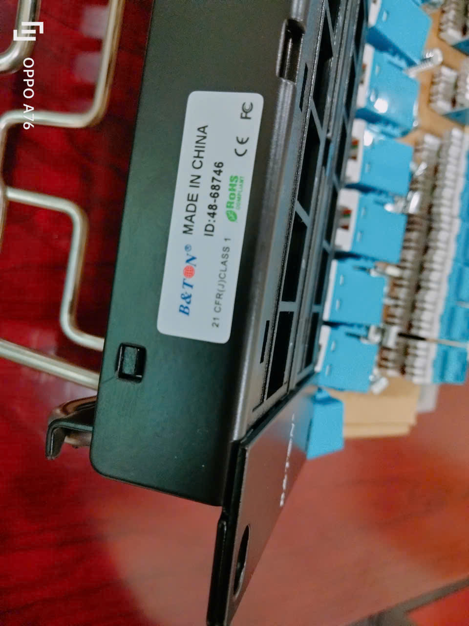 Thanh Patch Panel CAT6 UTP-48 Port. Hãng BTON- model: 48-68746. Hàng chính hãng