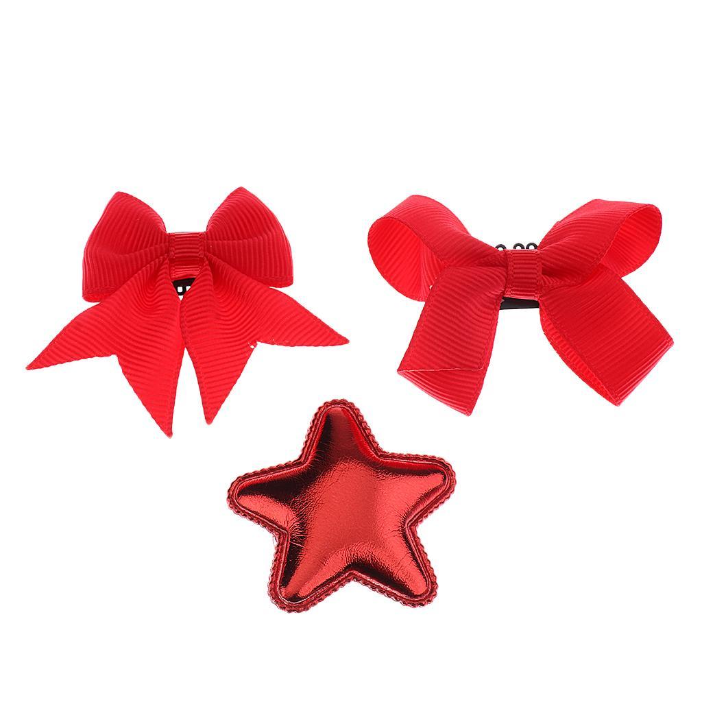 Mixed Design Kids Baby Girls Hair Bows, Hair Clips, Ribbon Alligator Hair Clips