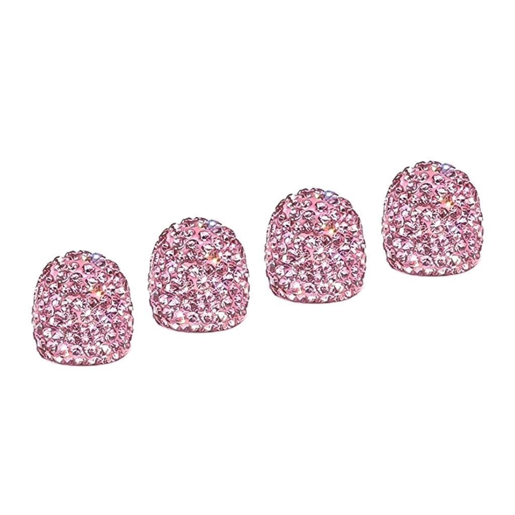 Bling Pink Valve Caps & Motorcycle