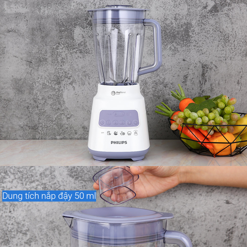 Máy xay sinh tố đa năng Philips HR2221/00 công suất 700W, xuất xứ Indonesia - Hàng chính hãng