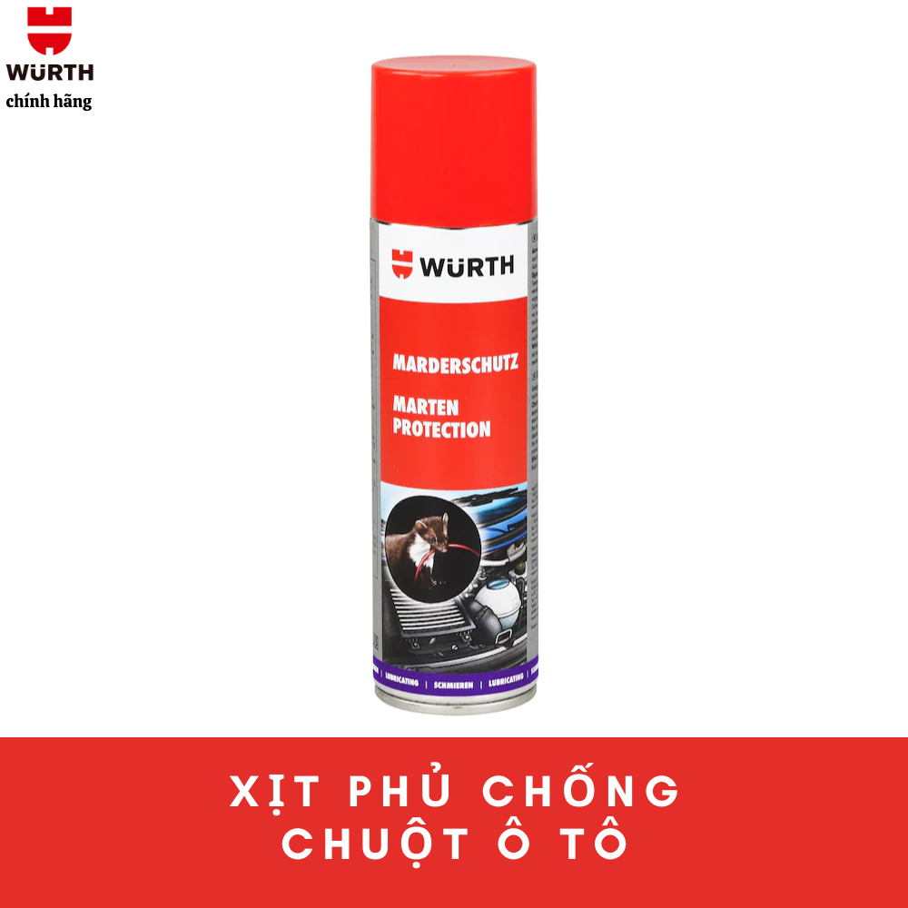 Chai Xịt Phủ Chống Chuột Xe Ô Tô Wuerth Rodent Protection Spray