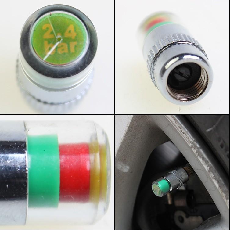 Nắp Van Cảnh Báo Áp Suất Lốp - BỘ 4 CÁI