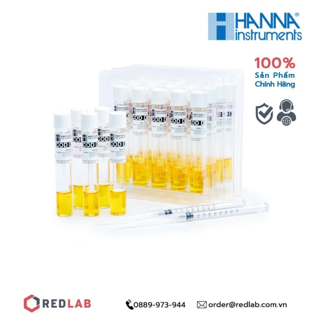 Thuốc thử COD không Hg Thang Thấp dùng cho máy đo Hanna HI93754D-25 - Ống thử COD từ 0 đến 150mg/L cho máy đo HI801