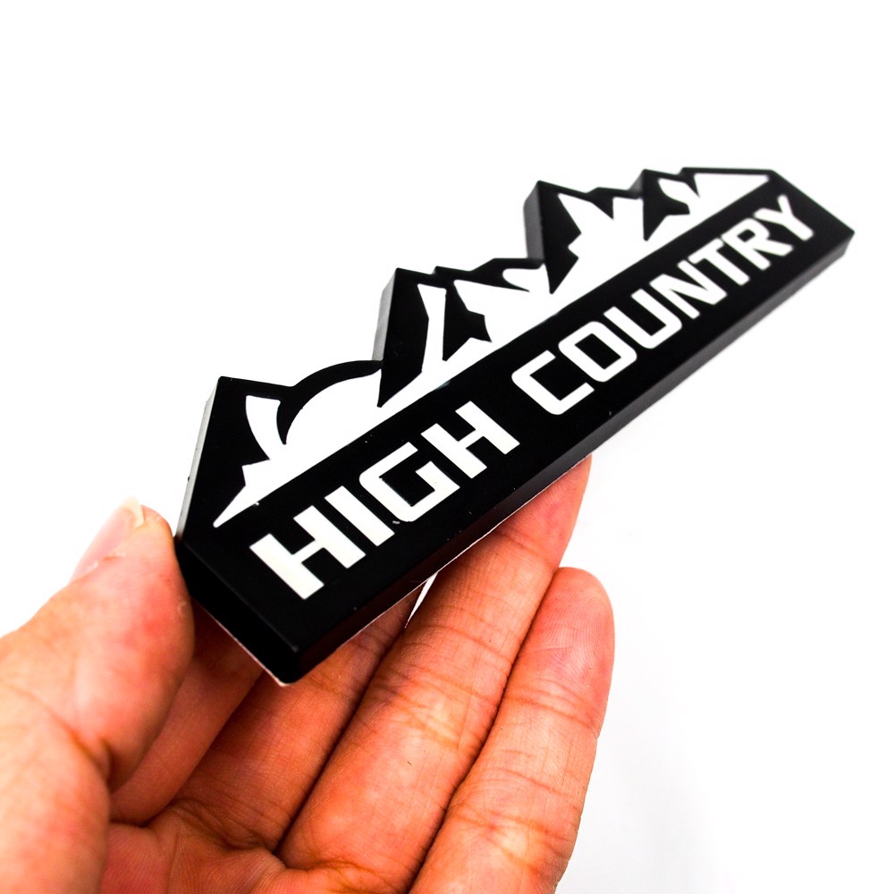 High Country - Sticker hình dán metal kim loại 3D