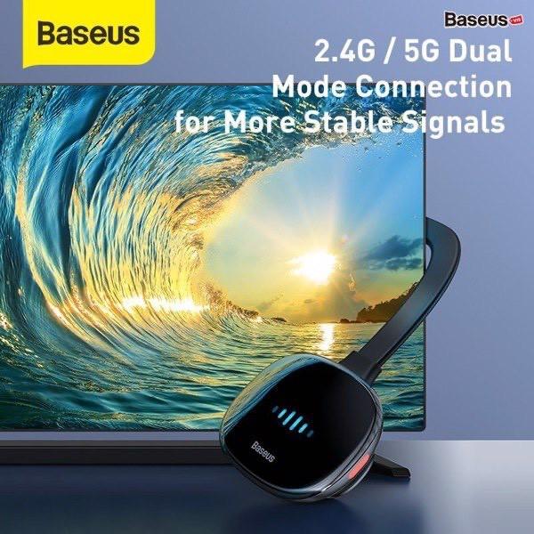 Bộ Truyền HDMI Không Dây Baseus Meteorite Shimmer Wireless Display Adapter dành cho Smartphone/ iPad/ Macbook - Hàng chính hãng