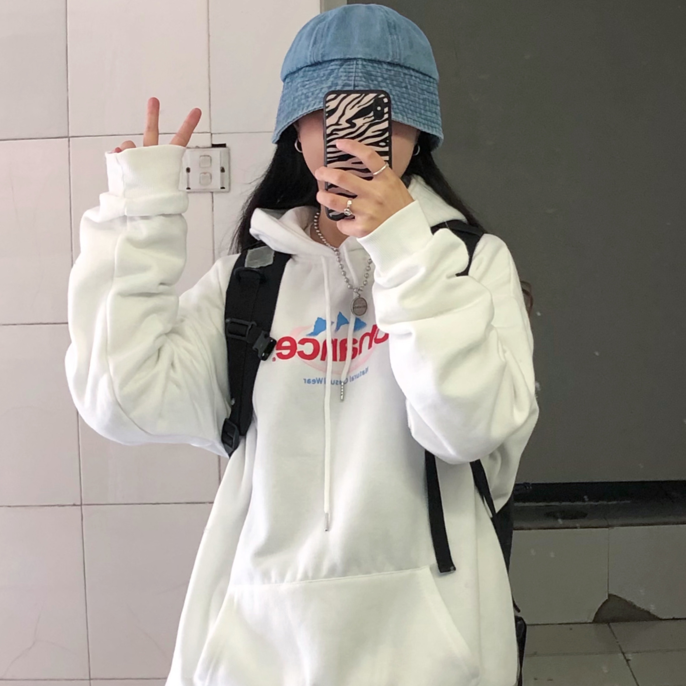 Áo hoodie nỉ bông form rộng phong cách Unisex HD502