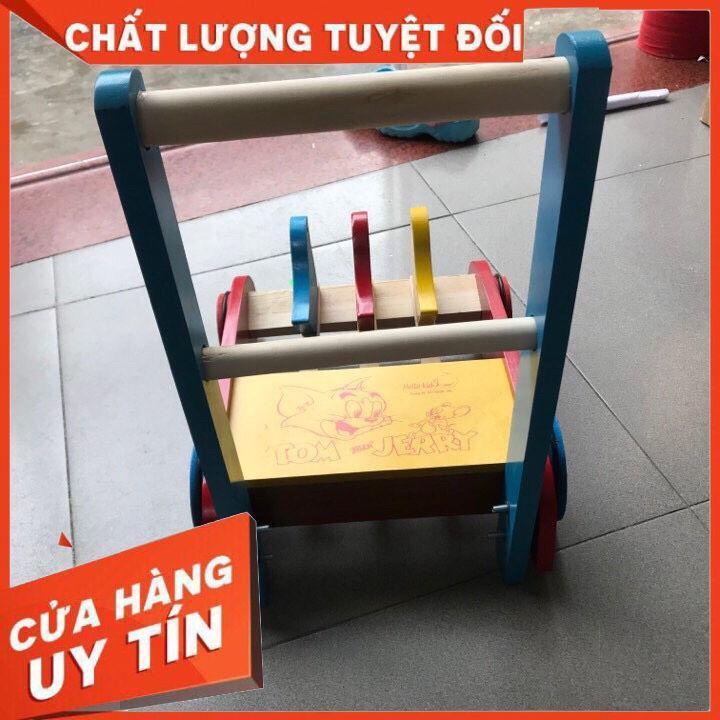 Xe tập đi bằng gỗ 3 con gà cao cấp cho bé yêu (mẫu ngẫu nhiên)