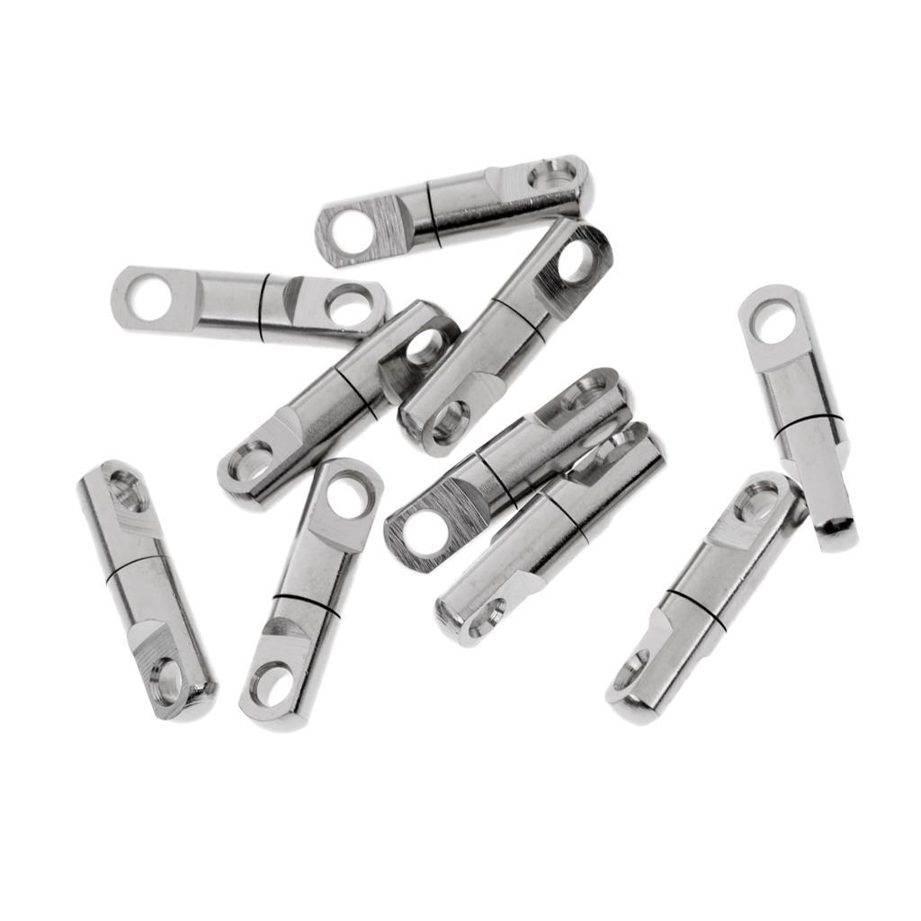 20pcs Heavy Duty Swivels Cylindrical Ball Bearing Swivels Line Lures Connectors Rotary Ring