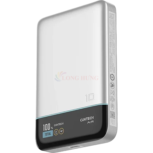 Sạc dự phòng Cuktech 10 Air Power Bank Bank Magnetic 10000mAh 55W WPB100P - Hàng chính hãng