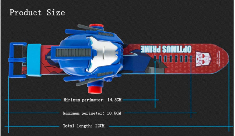 Đồng hồ điện tử chiếu 24 hình 3D Projector Watch Transformers Optimus Prime