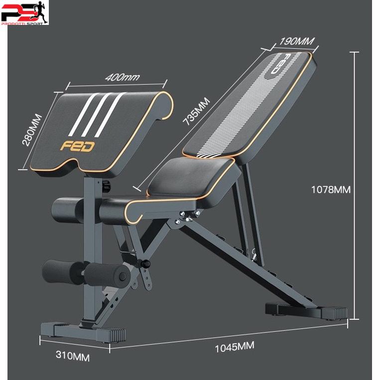 Ghế tập tạ,tập gym đa năng Fed- XM06868 Chịu lực 300kg