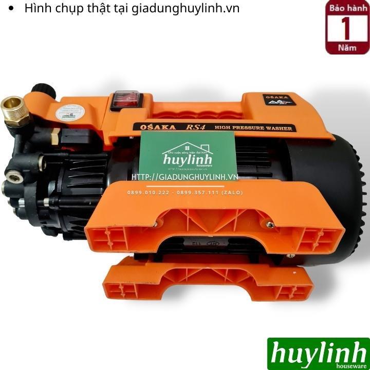 Máy xịt rửa xe chỉnh áp Osaka RS4 - 2800W - Tặng béc rửa máy lạnh - Motor cảm ứng từ lõi đồng 100% - Áp lực 150 - 250 bar