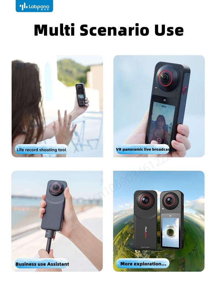 Pilotpano mới 5.7k HD chống lắc Panorama Panorama VR Camera thể thao trực tiếp phát sóng sức bền toàn lực