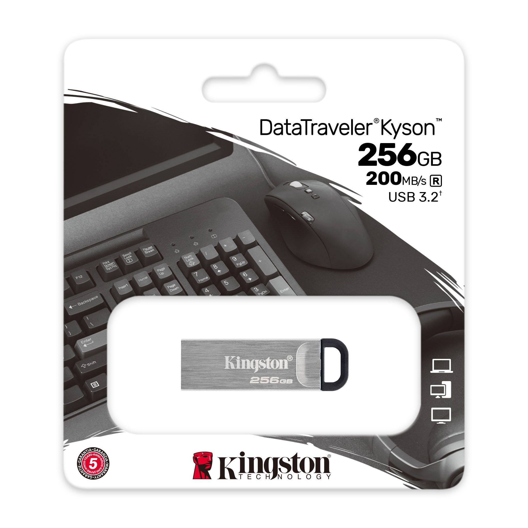 USB Kingston DataTraveler Kyson 256GB - DTKN/256GB - Hàng Chính Hãng