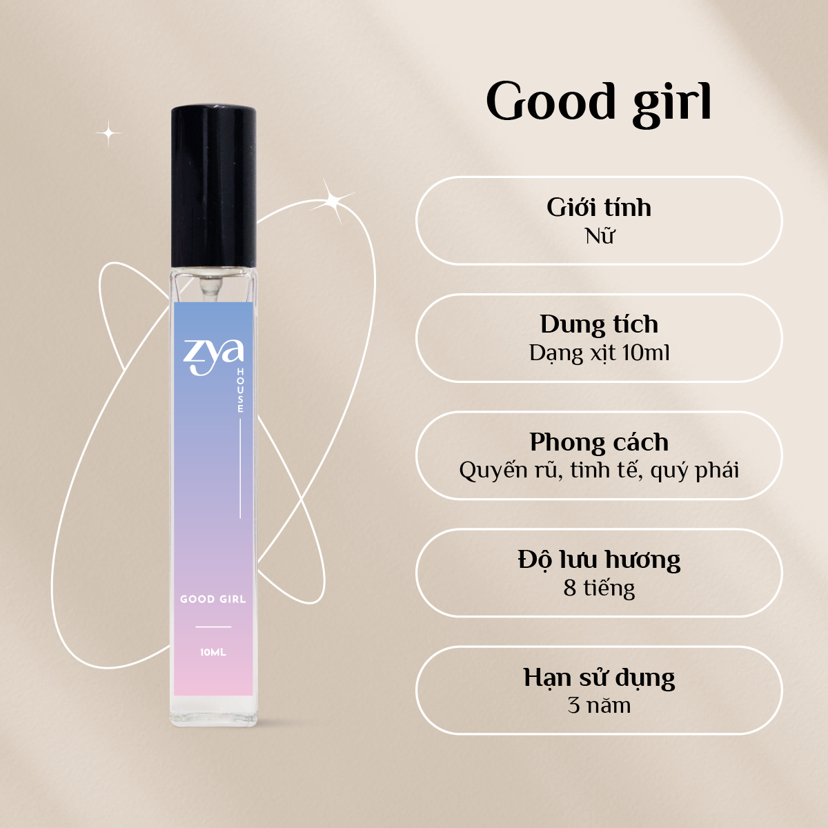 Nước hoa nữ ZYA Good Girl | EBMart