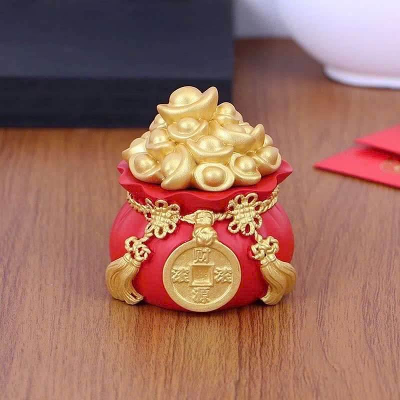 Tượng Thần Tài Hũ Vàng Tài Lộc, Hũ Muối Ông Địa- May Mắn, Bình An, Trang Trí Tết - HÀNG CHÍNH HÃNG MINIIN