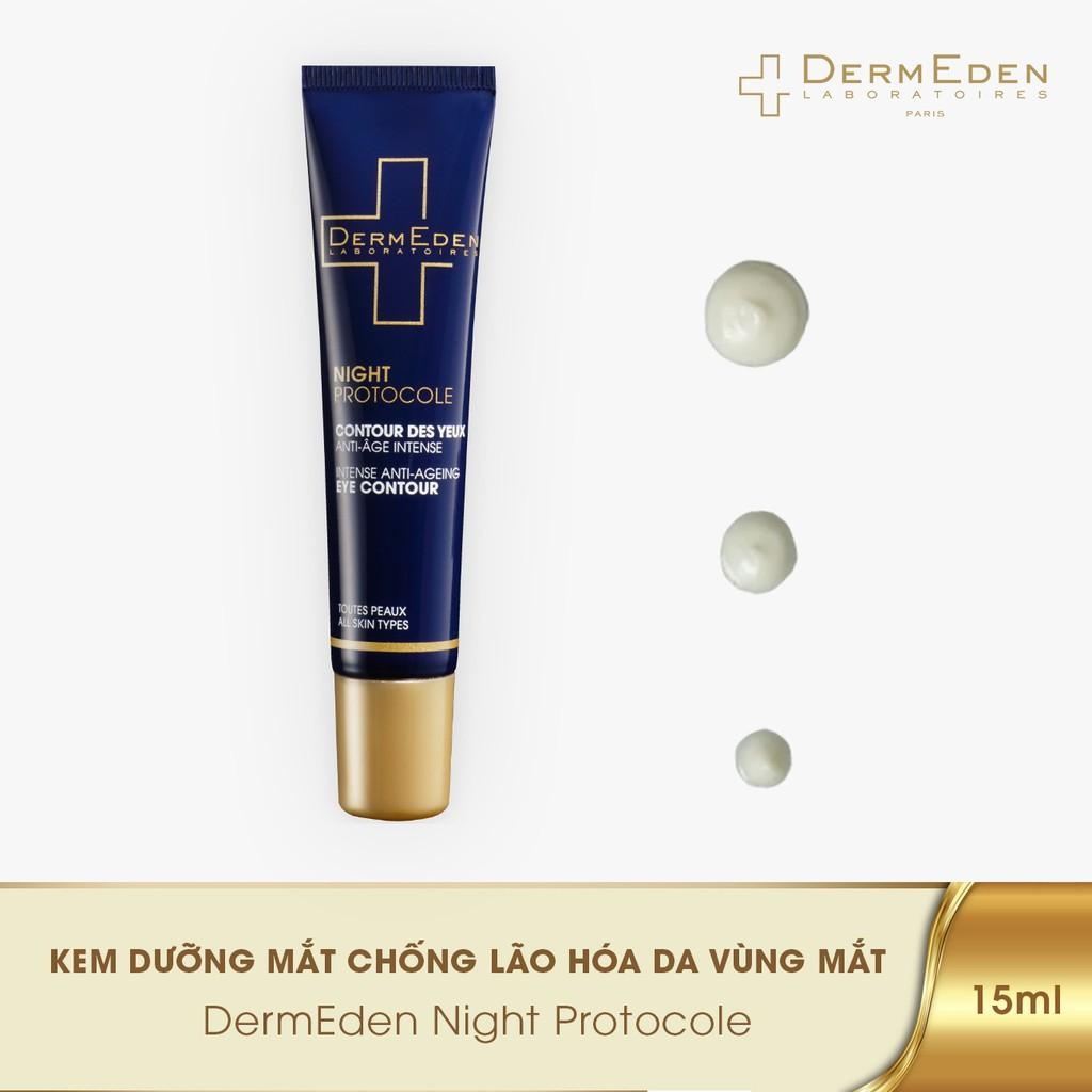 Kem mắt làm mờ quầng thâm nếp nhăn bọng mắt tàn nhang DERMEDEN Eye Contour Retinol 1% + Niacinamide 5% 15ml