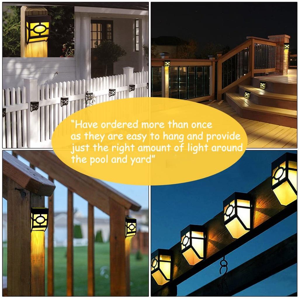 Đèn Led Năng Lượng Mặt Trời Chống Thấm Nước Dùng Trang Trí Hành Lang/ Cầu Thang/ Sân Vườn Phong Cách Retro