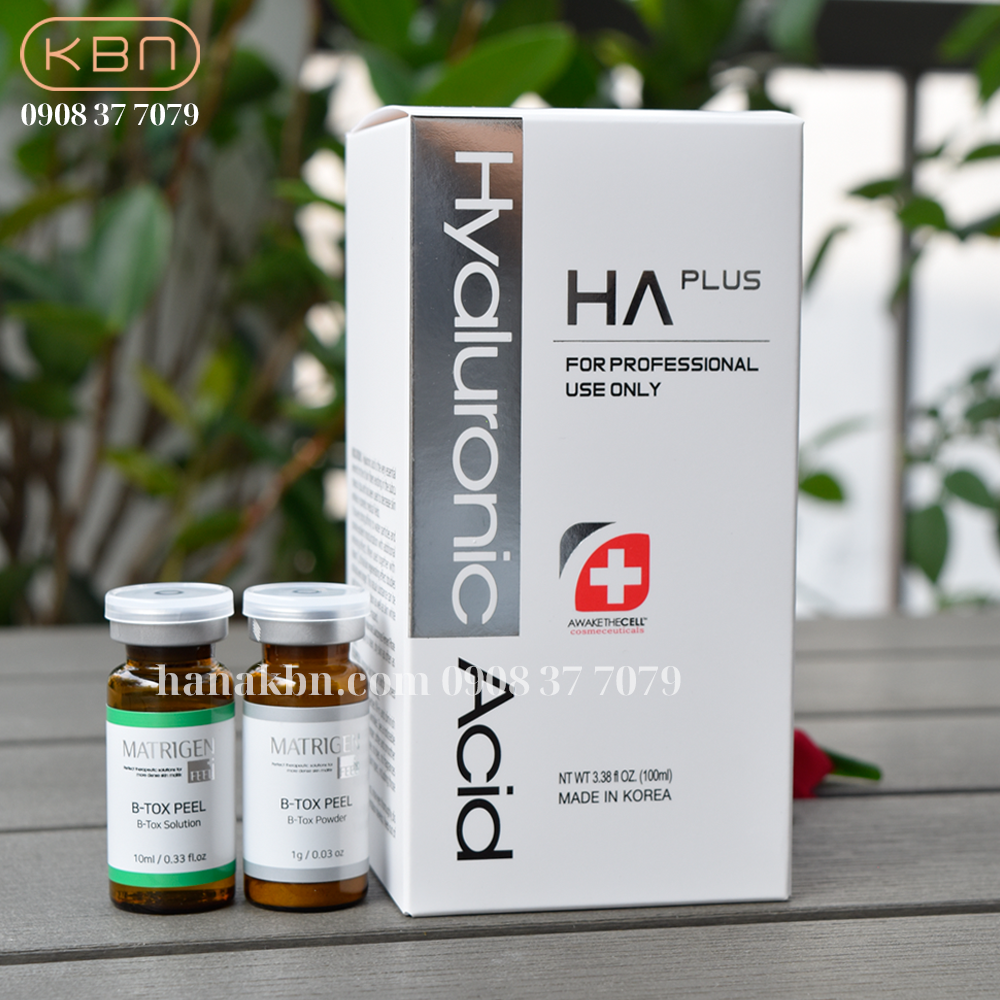 Combo Peel Da B-tox Peel 2 Màu + HA Plus 100ml Siêu Cấp Ẩm Da Sau Peel (Hàng Chính Hãng)