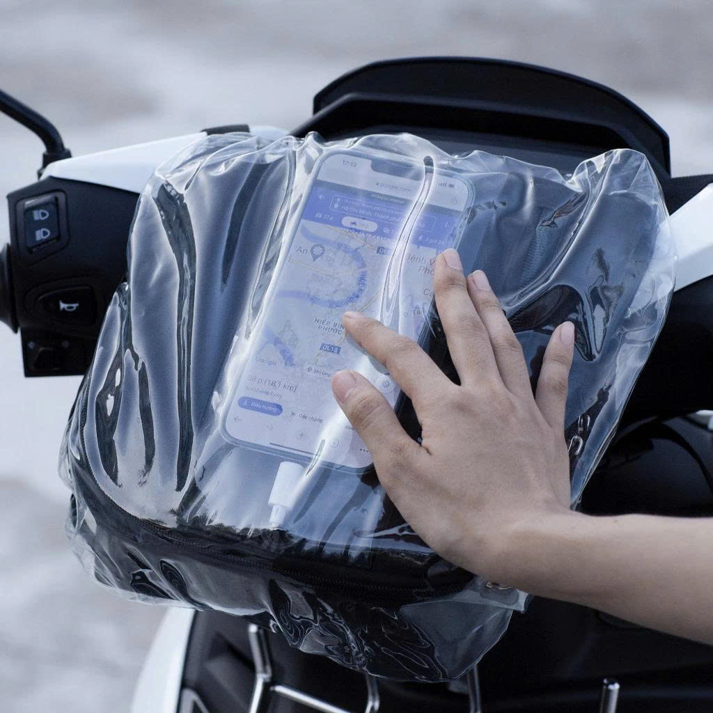 Túi Treo Đầu Xe Máy Để Điện Thoại, Ngăn Chứa Đồ Tiện Dụng, Có Cảm Ứng, Chống Nước Tuyệt Đối - hàng nhập khẩu