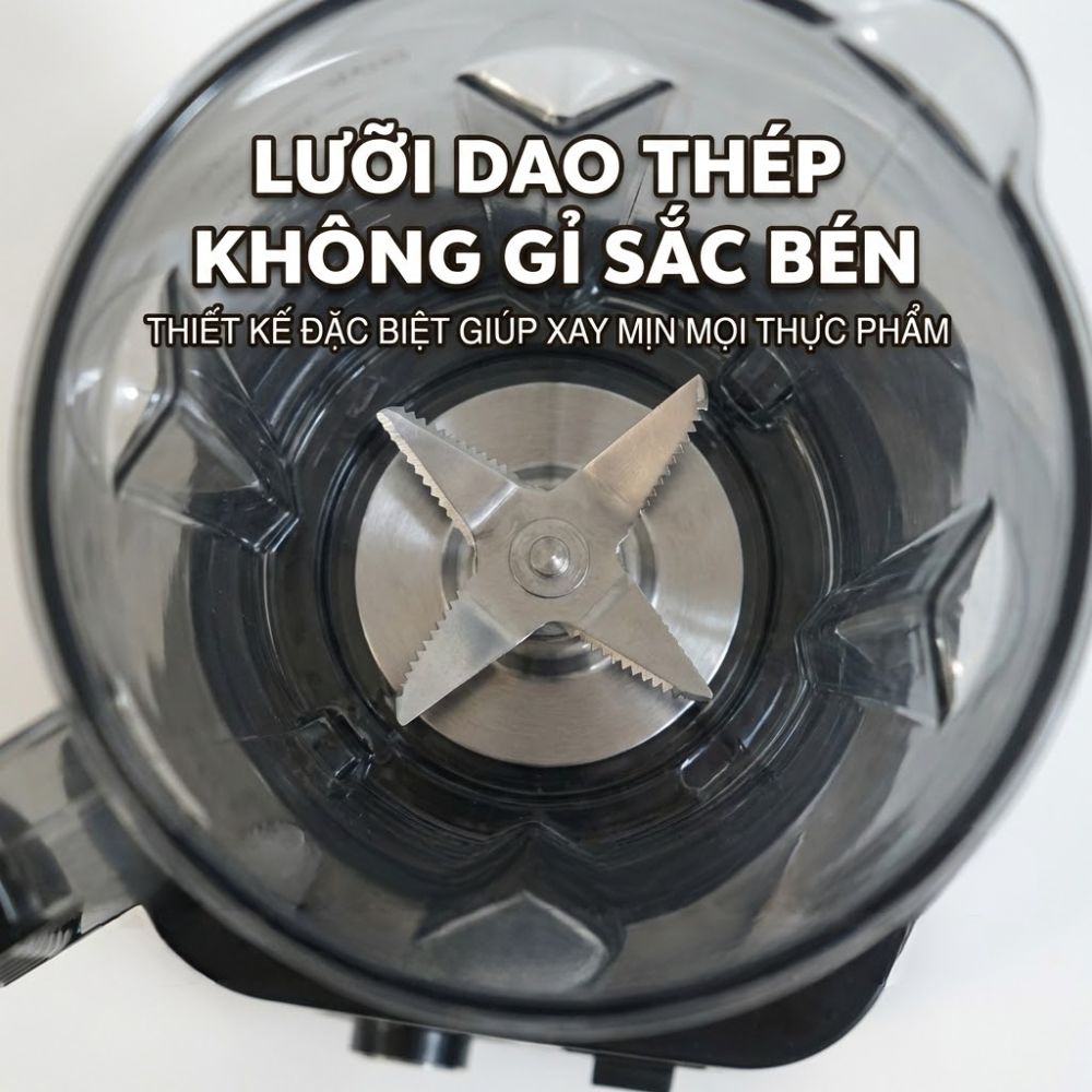 Máy Xay Sinh Tố Công Nghiệp Đa Năng Mishio MK446 (3.0L) - Công Suất 800W - hàng chính hãng