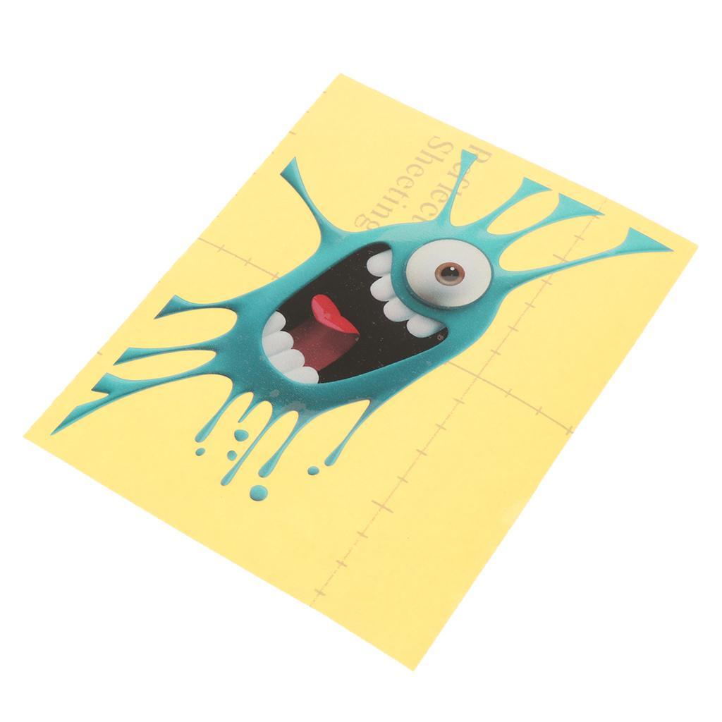 1pcs Car Auto Body Sticker Little Monster Engine Hood Self-Adhesive Side Truck Vinyl Graphics Decals Headlight Position