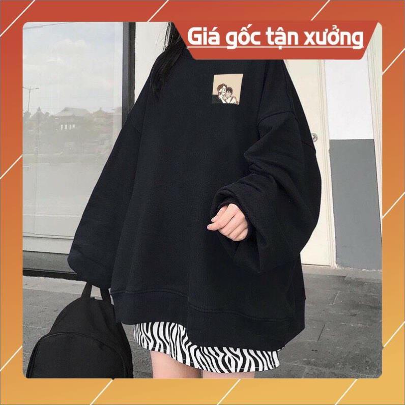 Áo sweater nỉ đôi bạn(ảnh thật video tự chụp)