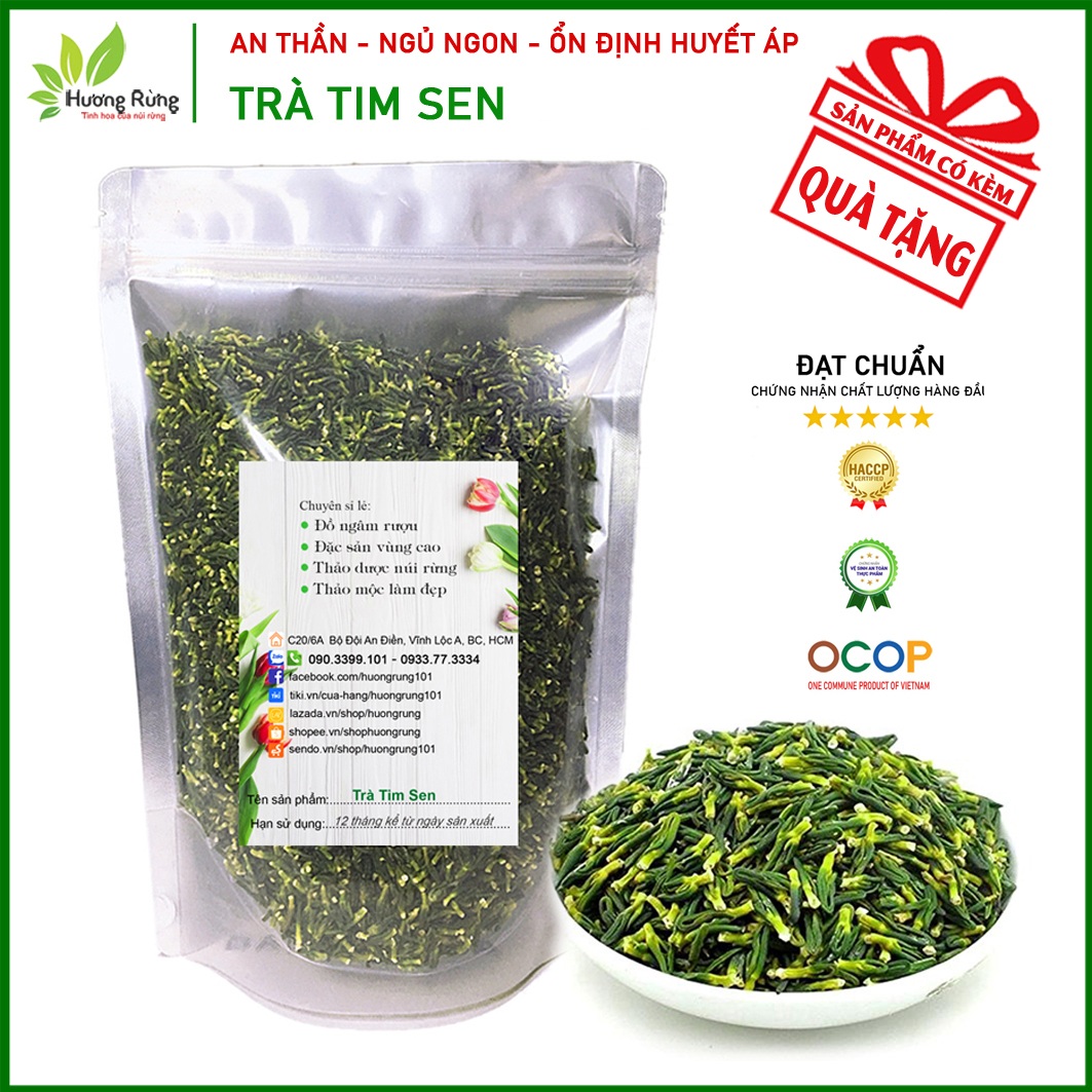 Trà tim sen, tâm sen 1kg loại ngon nguyên tim - Đặc Sản Hương Rừng