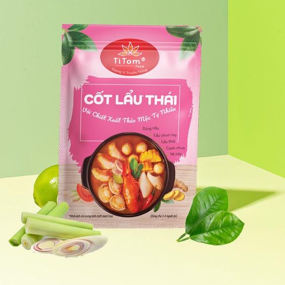 1 lốc 10 gói Cốt lẩu thái - Gia vị nấu lẩu thái 100g