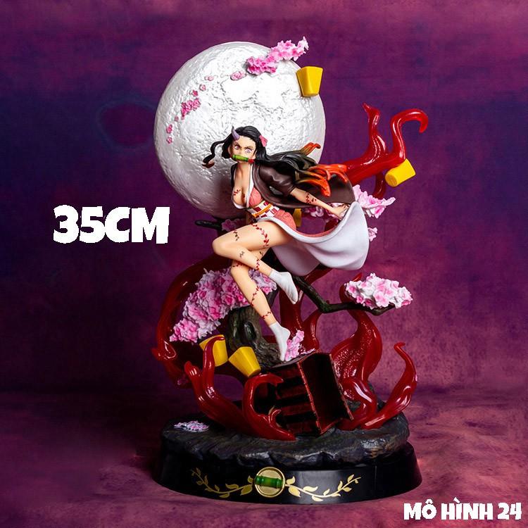 Mô hình figure cỡ lớn Nezuko Kamado 35cm trong anime Kimetsu no Yaiba demon slayer đồ chơi trẻ em thanh gươm duyệt quỷ