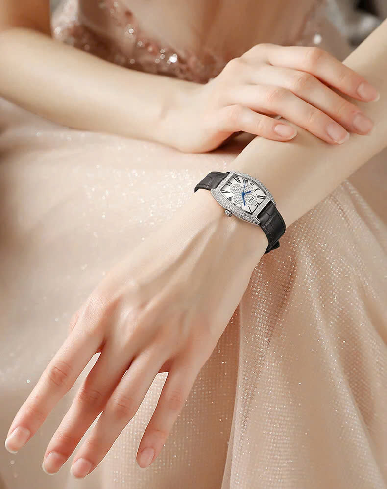 Đồng hồ nữ chính hãng IW Carnival IW581L-1 Thay pin mễn phí,Kính sapphire,chống xước,Chống nước30m,điện tử (Pin),dây da đen chính hãng,hàng mới full hộp hãng đi kèm,vỏ thép không gỉ bền bỉ