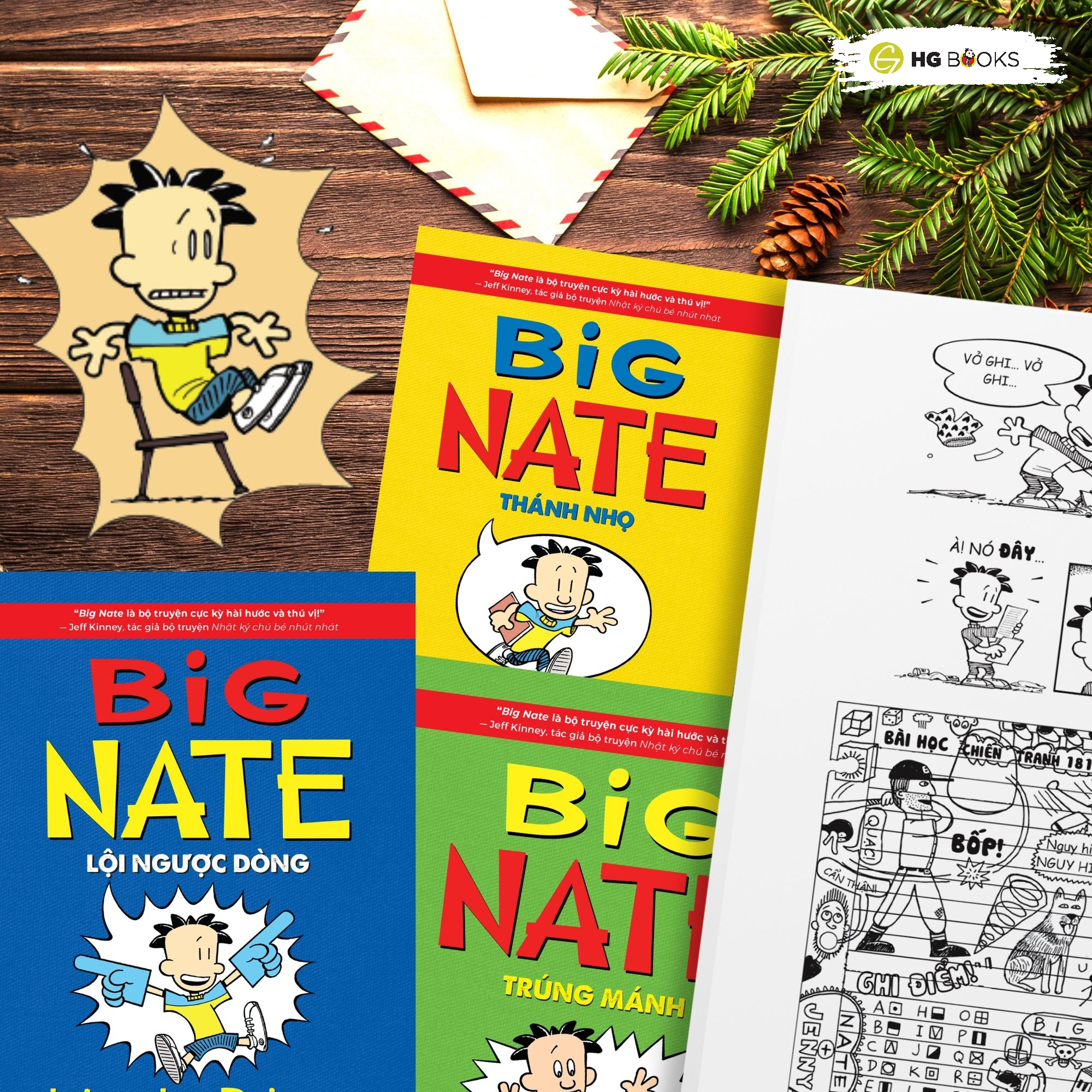 Hình ảnh Truyện tranh Big Nate: Strikes Again - Tập 2: Lội Ngược Dòng - Bản tiếng Việt