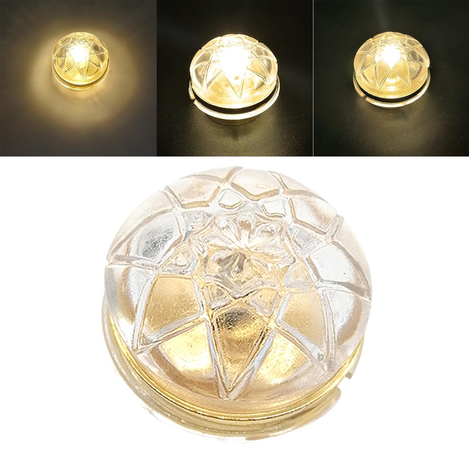 1/12 Dollhouse Miniature LED Ceiling Light Lamp Battery