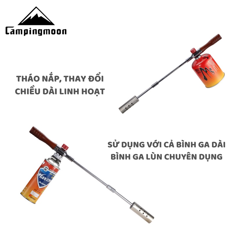 Đèn khò cán dẫn khí dài Campingmoon MT-3955