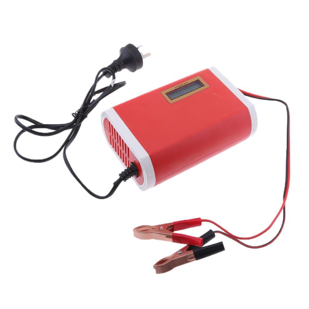 12V 6A Smart Intelligent Pulse Battery Charger/Repair LCD for Motorcycle