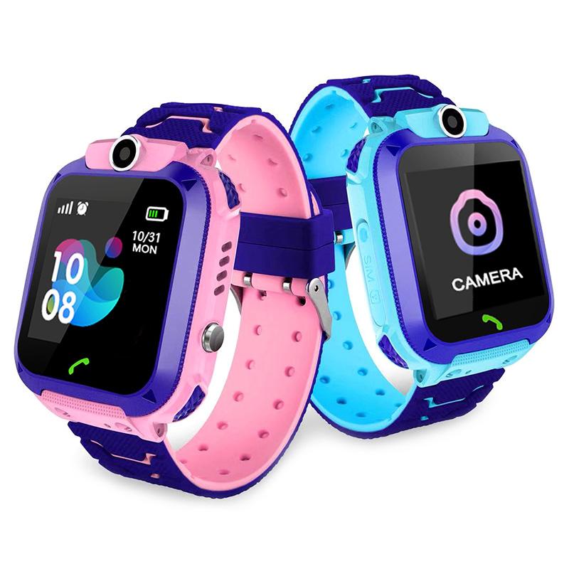 S12 Chống Thấm Nước Đồng Hồ Thông Minh Trẻ Em LBS Tracker SmartWatch Cuộc Gọi SOS Trẻ Em Chống Lạc Màn Hình Cho Bé Đồng Hồ Đeo Tay Cho Bé Trai Bé Gái