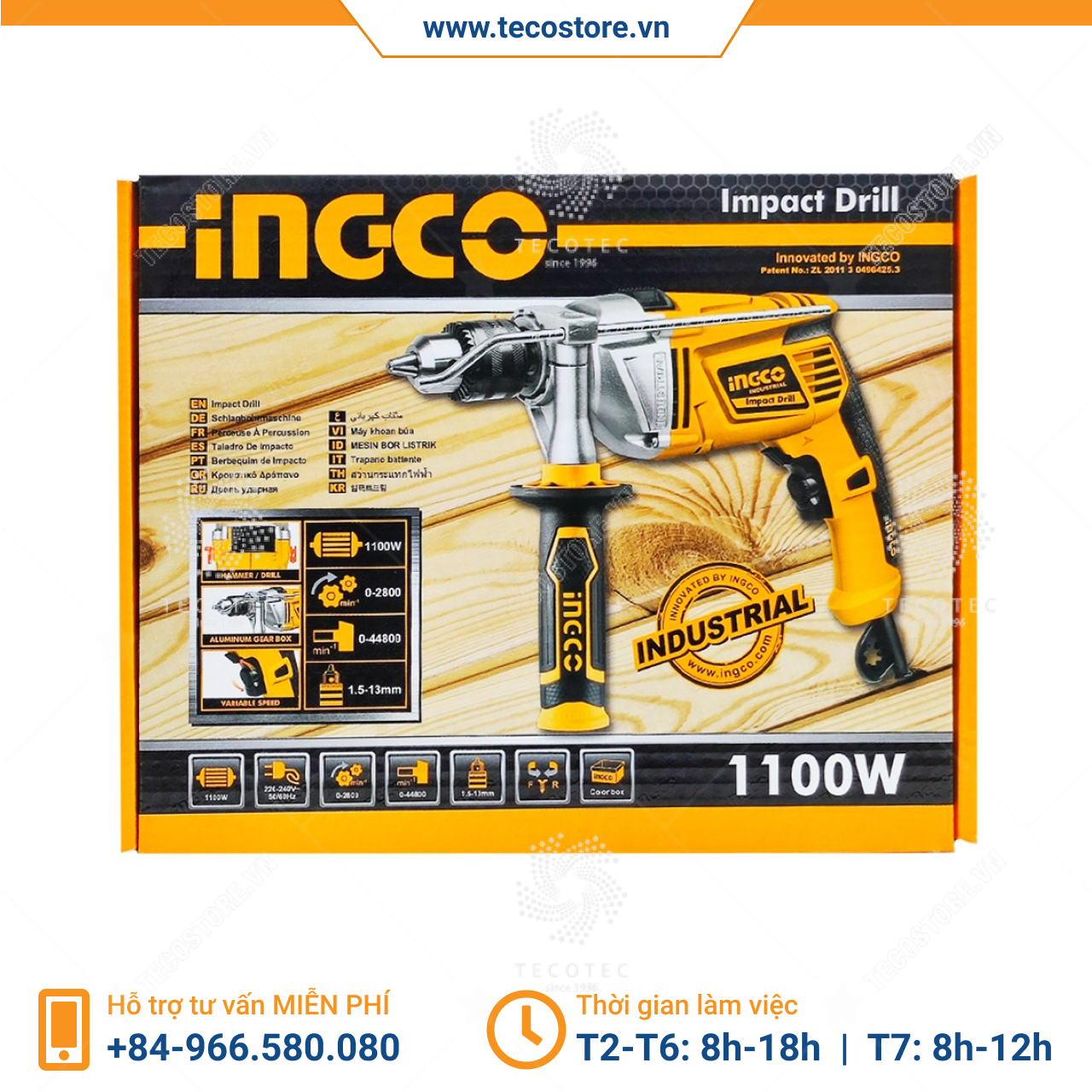 Máy khoan động lực INGCO ID11008