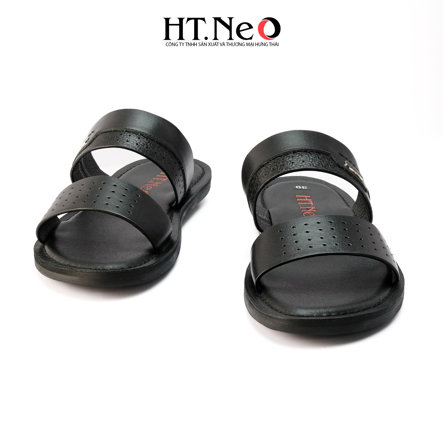 Sandal nam HT.NEO, da cao cấp, đế cao su, thiết kế trẻ trung, đi êm chân, thoải mái SD131