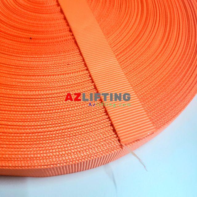 Dây đai poly bản dẹp 2.5cm màu cam