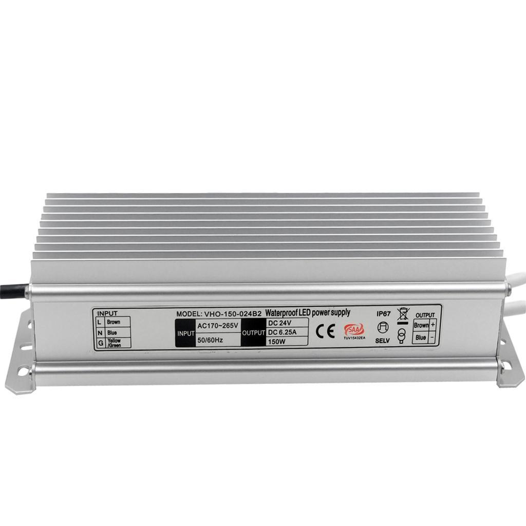 150W 24V Waterproof LED Driver Constant Voltage Power Supply Power Supply