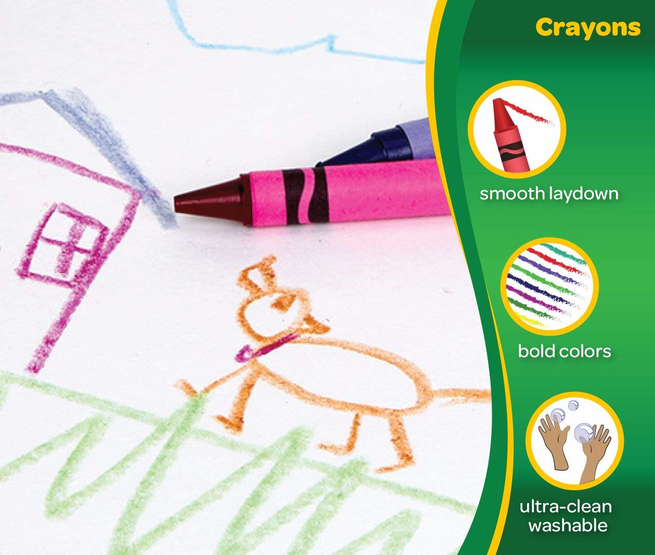 HỘP 48 BÚT MÀU SÁP CRAYOLA  (RỬA ĐƯỢC)