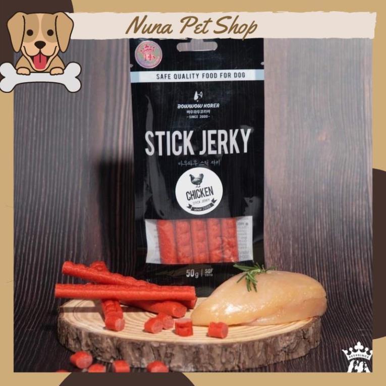 Bánh thưởng dạng que Bowwow Stick Jerky cho chó - Snack cao cấp cho thú cưng