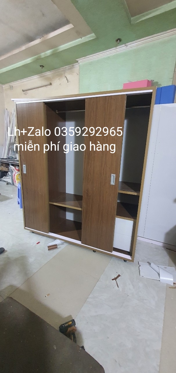 Tủ nhựa đài Loan 4 cánh cửa lùa