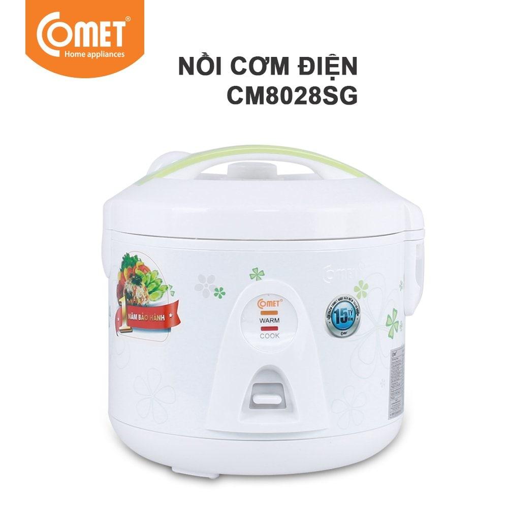 Nồi cơm điện Comet CM8028 1.2L - Hàng chính hãng - Giao Hoa Văn Ngẫu Nhiên