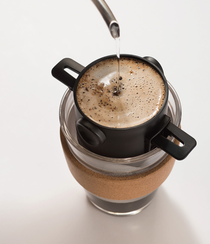 Phễu lọc café bằng thép không gỉ có thể gắp gọn và tái sử dụng