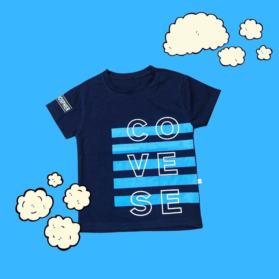 Áo thun bé trai thoáng mát thấm hút mồ hồ chất áo phông cho bé 1-6 tuổi Cotton Cao Cấp KidCat Made in VietNam