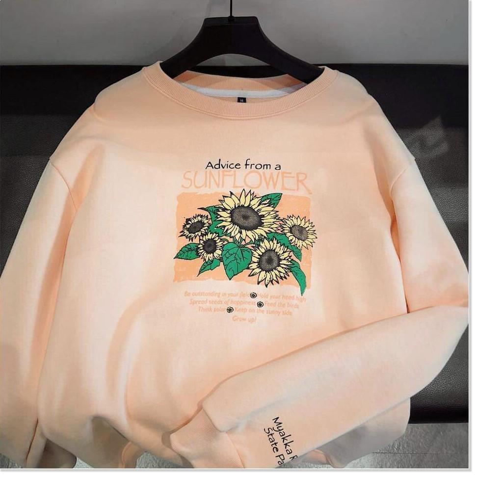Áo sweater nỉ ngoại hoa hướng dương cực xinh cho các bạn trẻ KHANH AN FASHION