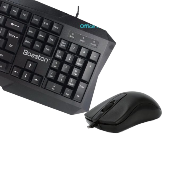 Bộ bàn phím chuột máy tính văn phòng có dây Bosston S6600 - Hàng chính hãng