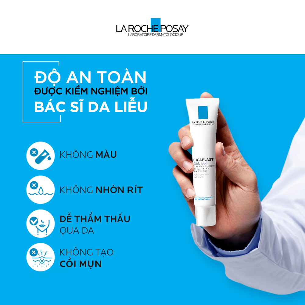 Kem dưỡng dạng gel giúp làm mờ sẹo, hỗ trợ phục hồi &amp; tái tạo da La Roche-Posay Cicaplast Gel B5 40ml
