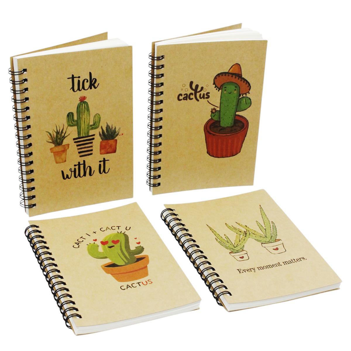 Sổ Lò Xo Kraft A6 - Không Kẻ Có Chấm - 80gsm - The Sun 01